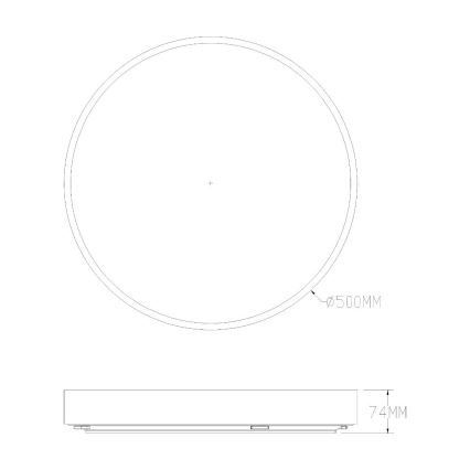 Zuma Line - LED Stmievateľné kúpeľňové stropné svietidlo LED/50W/230V 3000-6000K pr. 50 cm IP44 zlatá + diaľkové ovládanie