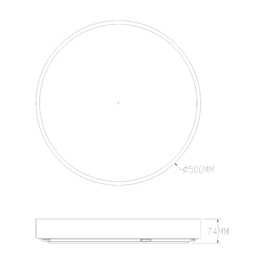 Zuma Line - LED Stmievateľné kúpeľňové stropné svietidlo LED/50W/230V 3000-6000K pr. 50 cm IP44 zlatá + diaľkové ovládanie