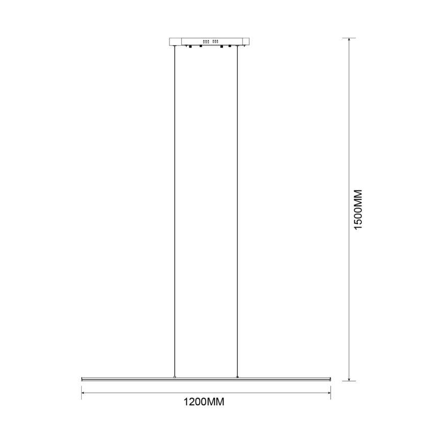 Zuma Line - LED luster na lanku LED/20W/230V zlatý