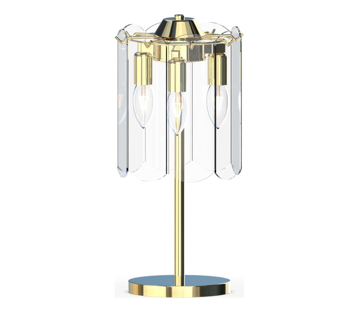 Zuma Line Zuma Line MT3523-3S-EGN - Stolná lampa NIRA 3xE14/40W/230V zlatá 