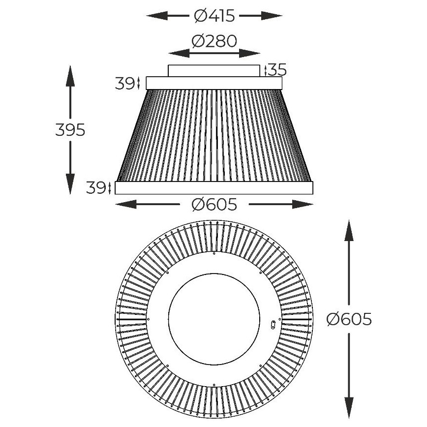Zuma Line - LED Stmievateľné stropné svietidlo LED/32W/230V 2700-6000K čierna + diaľkové ovládanie