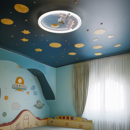 Zuma Line - LED Stmievateľné detské stropné svietidlo LED/42W/230V 3000/5700K astronaut