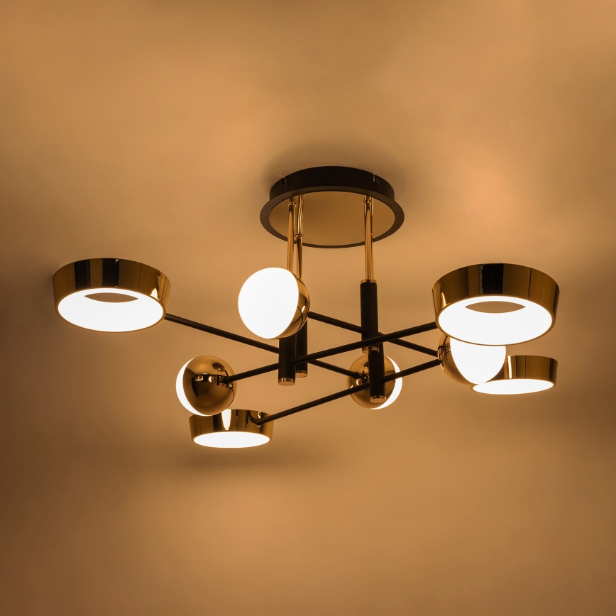 Zuma Line - LED stmievateľný prisadený luster LED/60W/230V zlatá/čierna