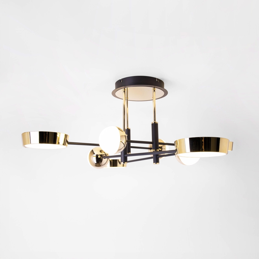 Zuma Line - LED stmievateľný prisadený luster LED/60W/230V zlatá/čierna