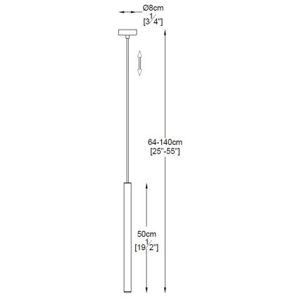 Zuma Line - LED Luster na lanku LED/5W/230V