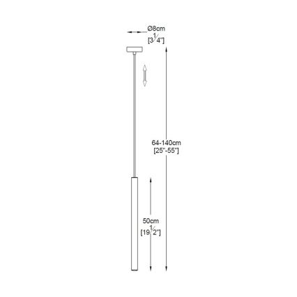 Zuma Line - LED Luster na lanku LED/5W/230V zlatá