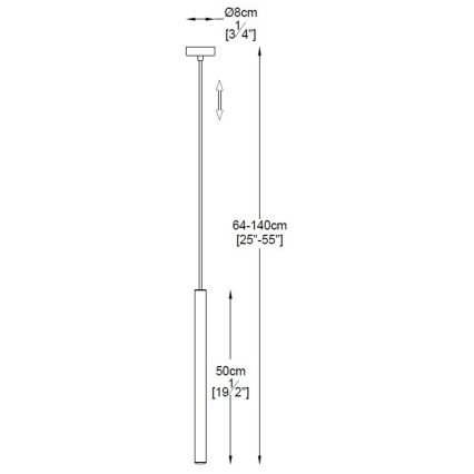 Zuma Line - LED Luster na lanku LED/5W/230V