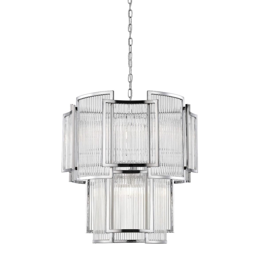 Zuma Line - Luster na reťazi 8xE14/60W/230V lesklý chróm