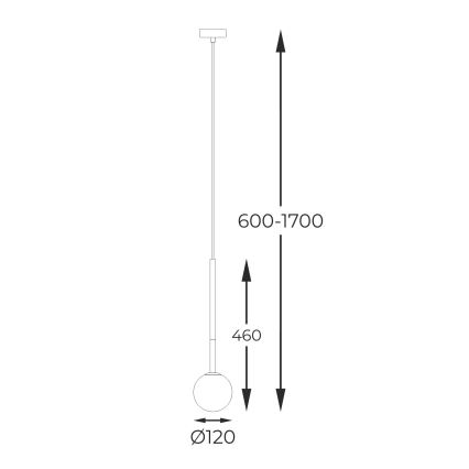 Zuma Line - Luster na lanku 1xG9/4W/230V zlatá