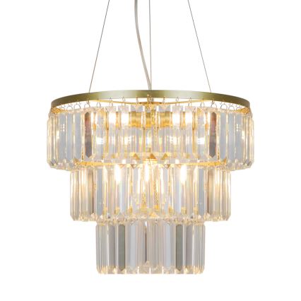 Zuma Line - Krištáľový luster na lanku 4xE14/40W/230V zlatá