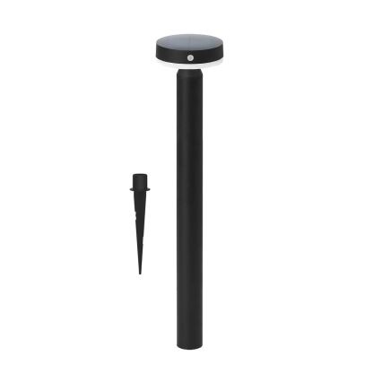 Zuma Line - LED Solárna lampa so senzorom pohybu a súmraku LED/4,5W/2000 mAh IP44 čierna
