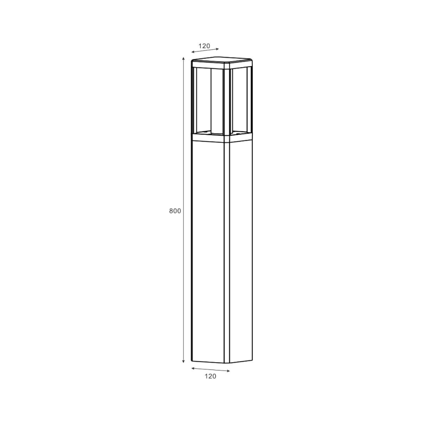 Zuma Line - LED Vonkajšia lampa LED/12W/230V IP65 čierna