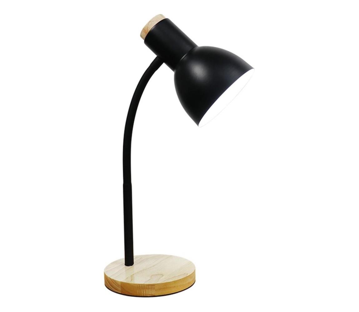 Zuma Line Zuma Line SM-W02-BL - Stolná lampa 1xE27/40W/230V čierna/dub 
