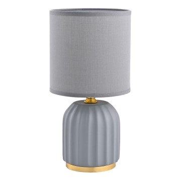 Zuma Line - Stolná lampa 1xE14/40W/230V šedá/zlatá