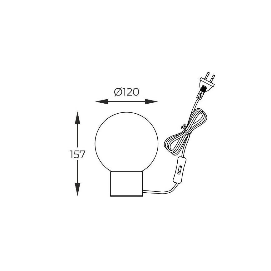 Zuma Line - Stolná lampa 1xG9/4W/230V čierna/zlatá
