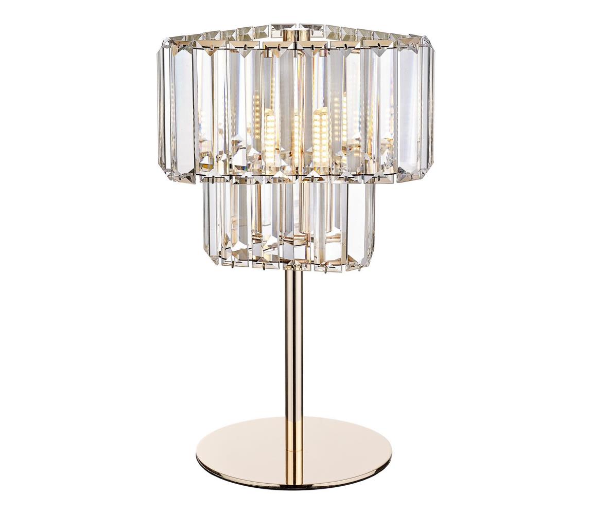 Zuma Line T0496-01G-F7AC - Stolná lampa HELIOS 1xG9/33W/230V zlatá T0496-01G-F7AC