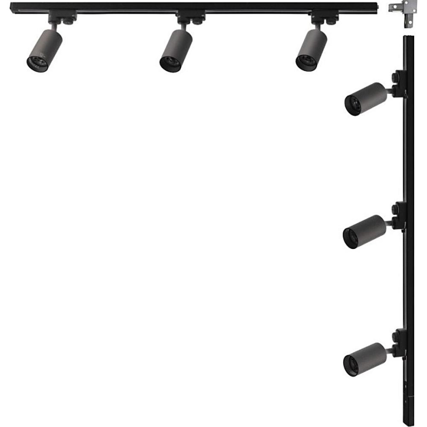 Zuma Line - Вбудоване світло в системі 6xGU10/35W/230V чорне