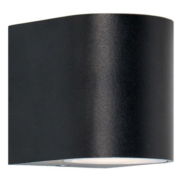 Zuma Line - Vonkajšie nástenné svietidlo 1xGU10/35W/230V IP44 čierna