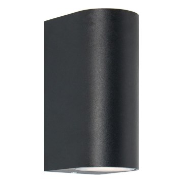Zuma Line - Vonkajšie nástenné svietidlo 2xGU10/35W/230V IP44 čierna