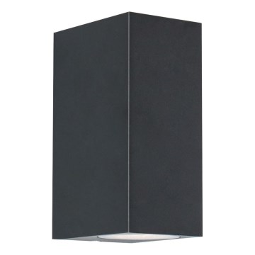 Zuma Line - Vonkajšie nástenné svietidlo 2xGU10/35W/230V IP44 čierna