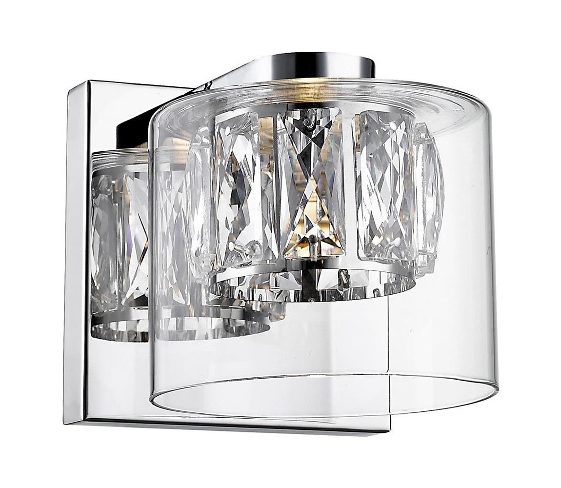 Zuma Line Zuma Line W0389-01A-B5AC - LED Krištáľové nástenné svietidlo GEM LED/5W/230V
