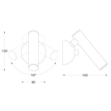 Zuma Line - LED Nástenné bodové svietidlo LED/5W/230V