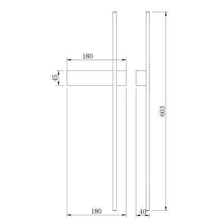 Zuma Line - LED nástenné svietidlo LED/8W/230V 3000/4000/6000K 60 cm zlaté