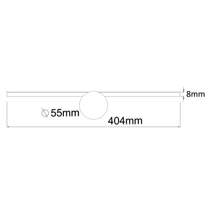 Zuma Line - LED Kúpeľňové osvetlenie zrkadla LED/6W/230V 40 cm IP44 lesklý chróm