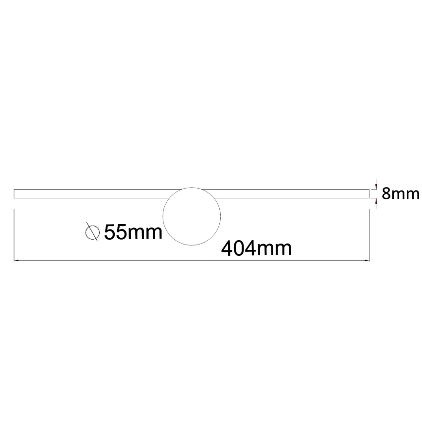 Zuma Line - LED Kúpeľňové osvetlenie zrkadla LED/6W/230V 40 cm IP44 lesklý chróm