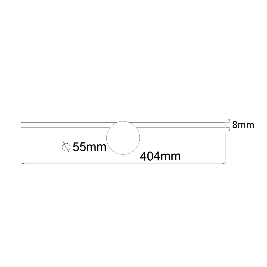 Zuma Line - LED Kúpeľňové osvetlenie zrkadla LED/6W/230V 40 cm IP44 zlatá
