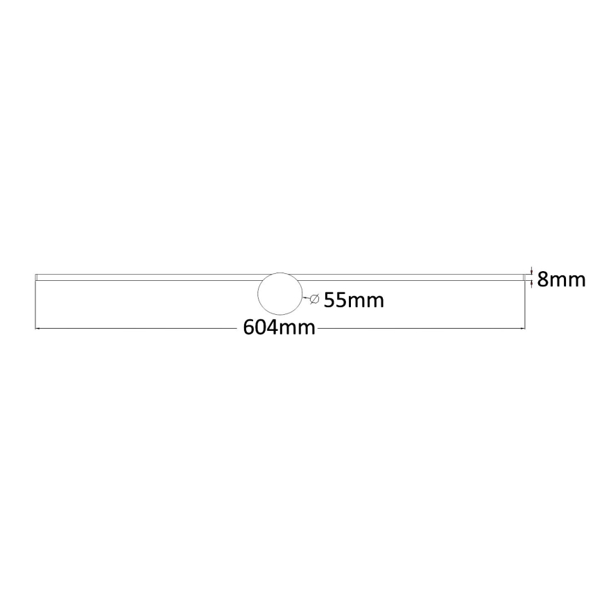 Zuma Line - LED Kúpeľňové osvetlenie zrkadla LED/8W/230V 60 cm IP44 zlatá