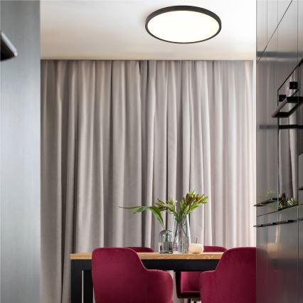 Zuma Line - LED stropné svietidlo LED/48W/230V 3000/4000/6000K priemer 60 cm čierna
