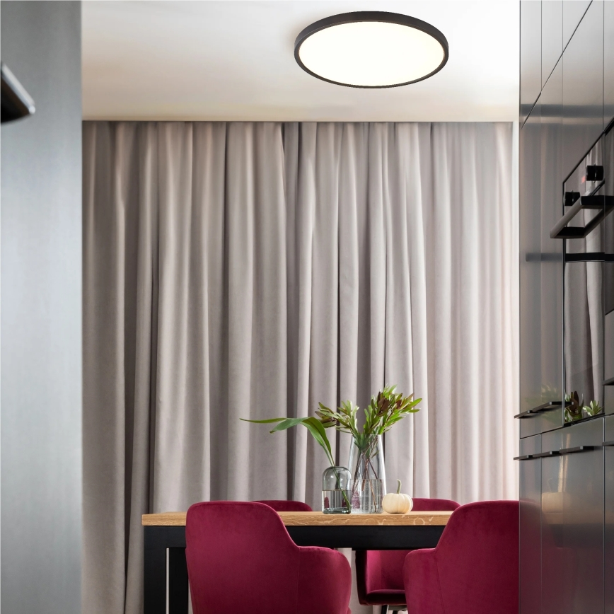 Zuma Line - LED stropné svietidlo LED/36W/230V 3000/4000/6000K pr. 40 cm čierne