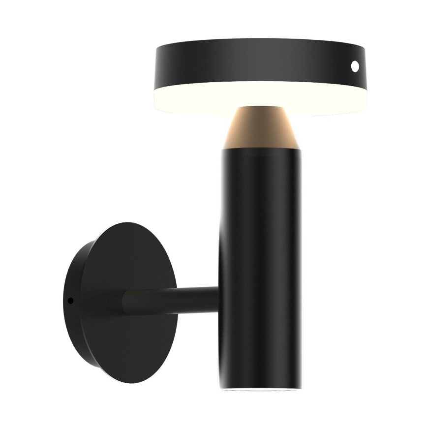 Zuma Line - LED Solárna nástenná lampa so senzorom pohybu a súmraku LED/4,5W/2000 mAh IP44 čierna
