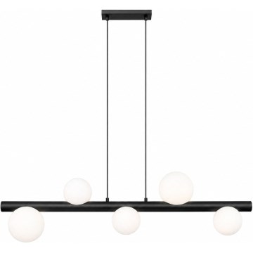 Zuma Line - Závesný luster na lankách 5xG9/33W/230V čierna