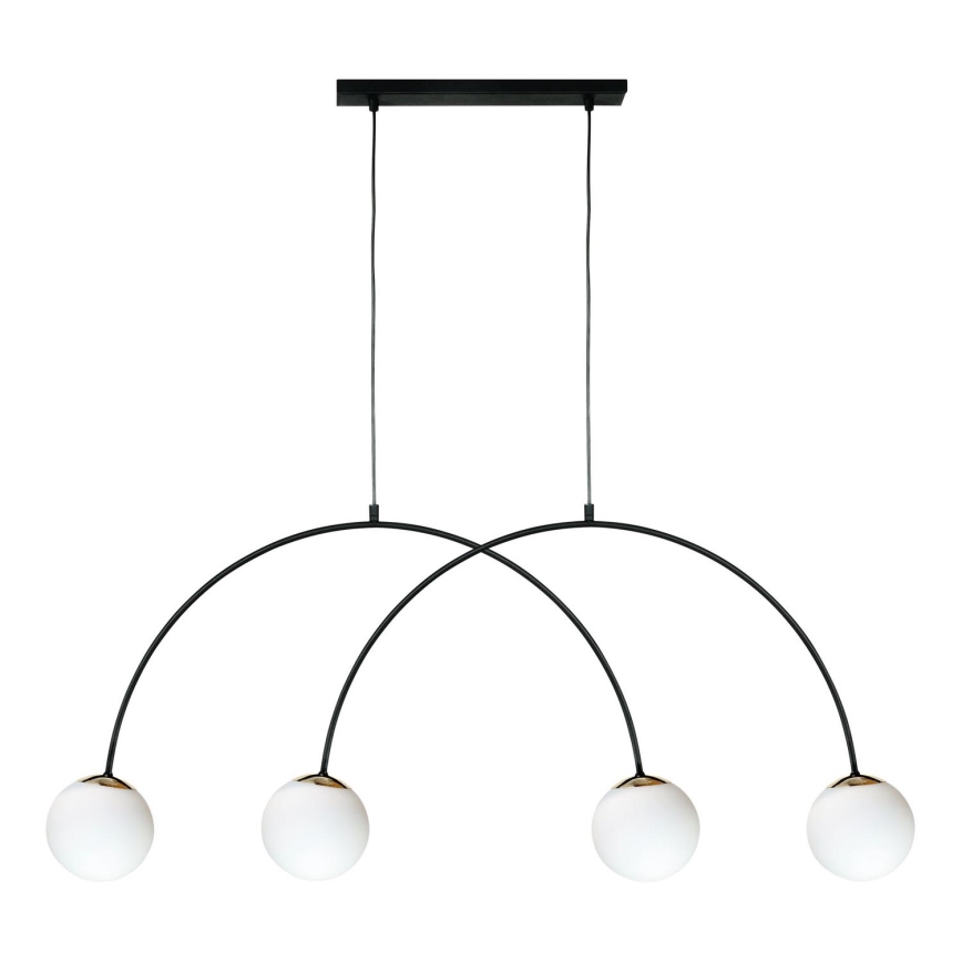 Zuma Line - Závesný luster na lanku 4xE14/10W/230V čierny